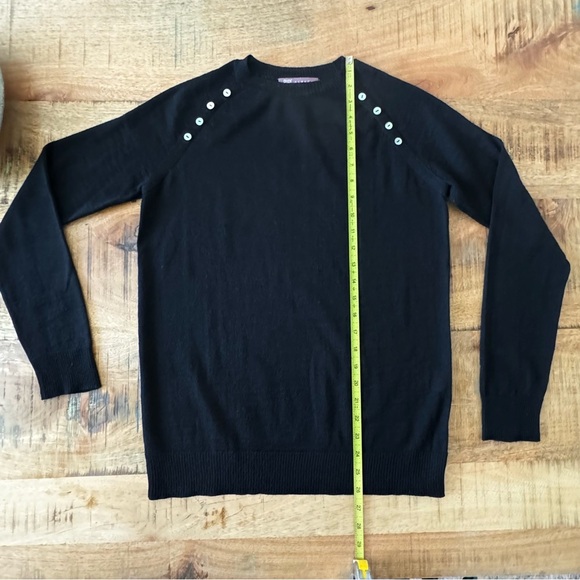 PURE ALPACA 100% Baby Alpaca Wool Black Knitted Handmade Sweater Size Medium - Picture 5 of 14